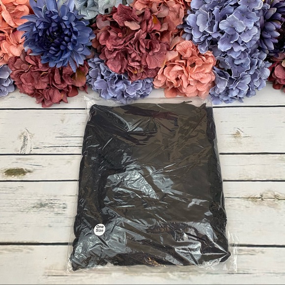 Bohemian Black Beach Bikini Coverup with Fringe - Picture 12 of 13